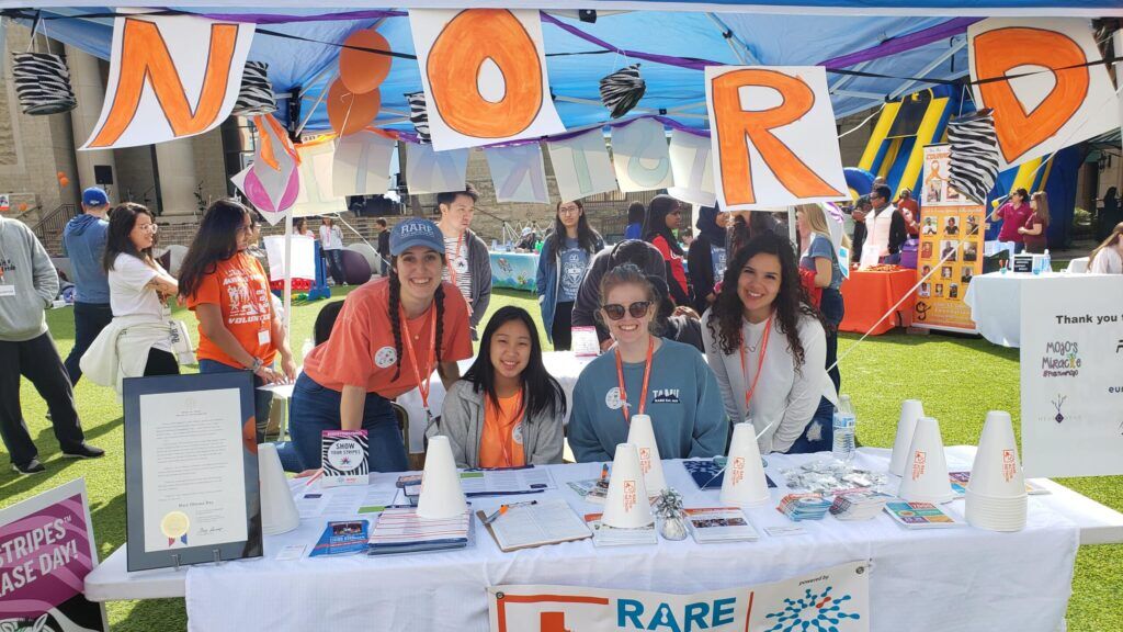 Rare disease community members gathering together.